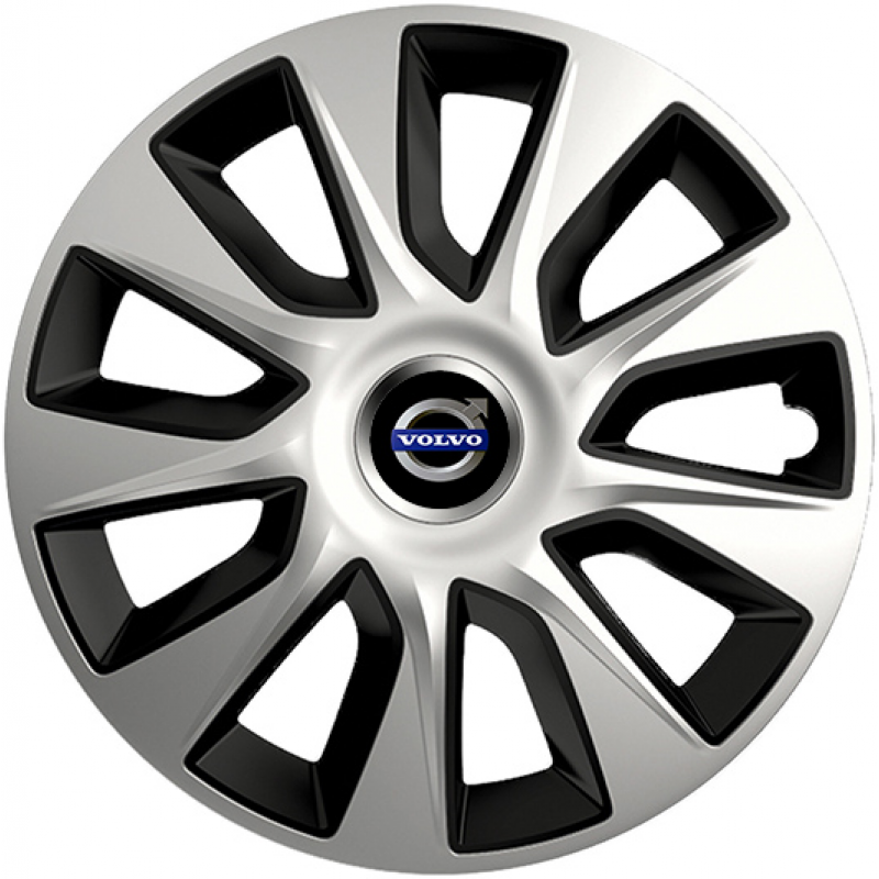 PUKLICE PRE VOLVO 17" STRATOS silver/black 4ks